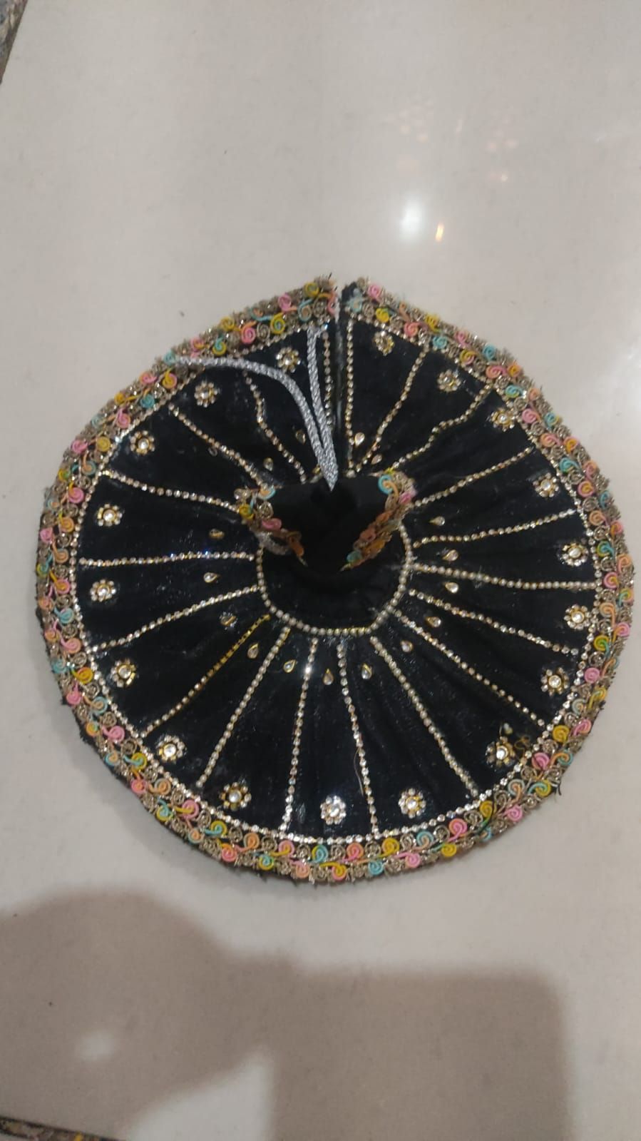 Black Velvet Stone Studded Poshak